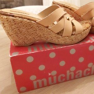 Muchacha leather platform slip ons